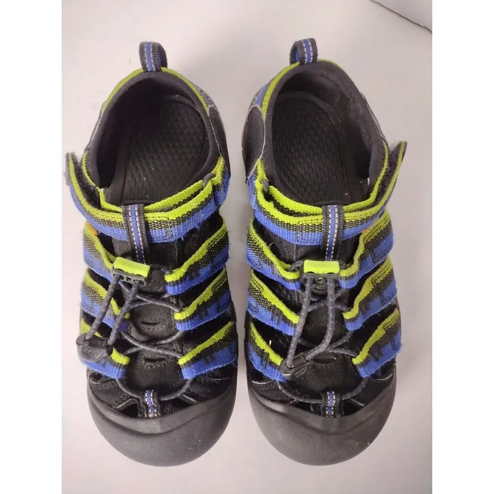 KEEN Sandals Newport H2 Youth Size 4 Waterproof Hiking Water Sport‎ Blue/Green
